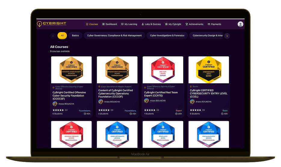 CyBright e-learning platform